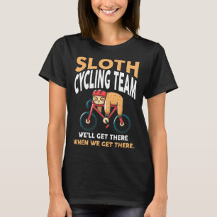 T-shirt Équipe cycliste Lazy Funny Humor Sloth