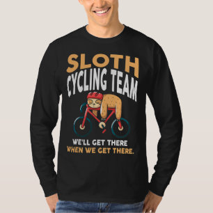 T-shirt Équipe cycliste Lazy Funny Humor Sloth