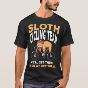 T-shirt Équipe cycliste Lazy Funny Humor Sloth