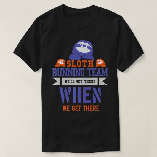 T-shirt Équipe cycliste Sloth (Design devant)
