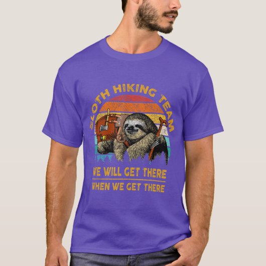 T-shirt Équipe cycliste Sloth (Devant)