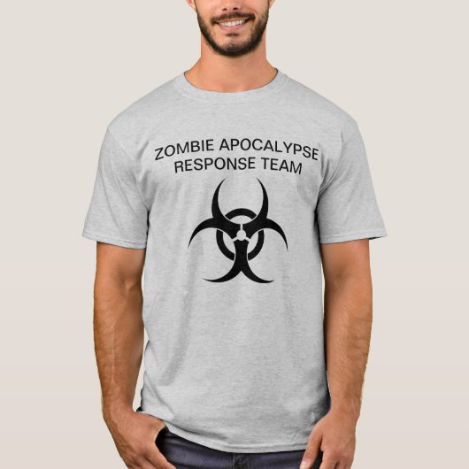 T-shirt Équipe cycliste Zombie Apocalypse Response (Devant)
