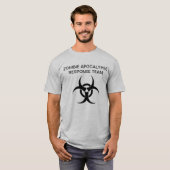 T-shirt Équipe cycliste Zombie Apocalypse Response (Devant entier)