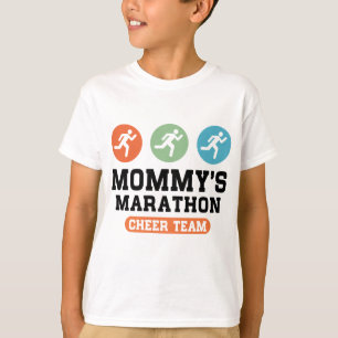T-shirt Équipe d'acclamation du marathon de la maman