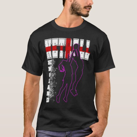 T-shirt Équipe d'Angleterre du monde de Netball (Devant)