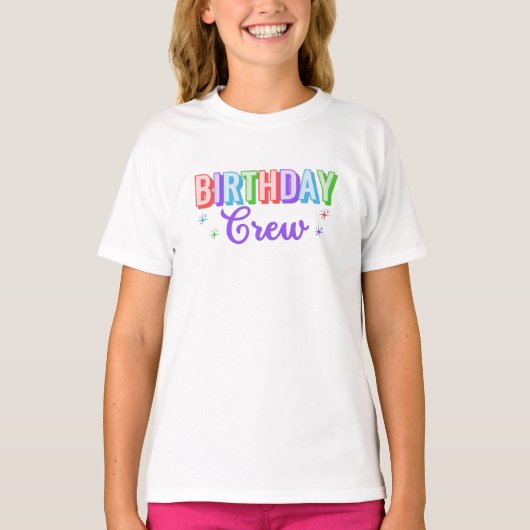 T-shirt Équipe d'anniversaire (Devant)