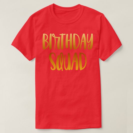 T-shirt Équipe d'anniversaire (Design devant)