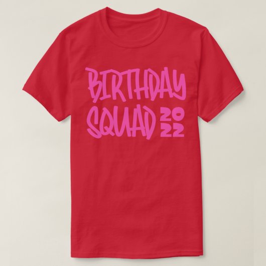 T-shirt Équipe d'anniversaire 2022 2 (Design devant)