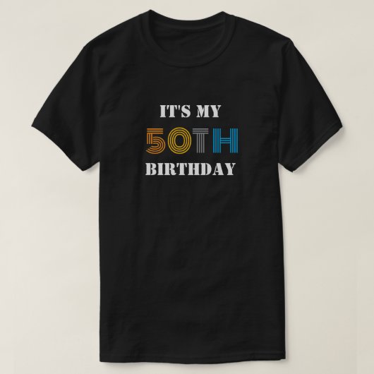 T-shirt Équipe d'anniversaire C'est ma 50e Escouade du gro (Design devant)