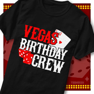 T-shirt Équipe d'anniversaire de Vegas Fête de casino à th