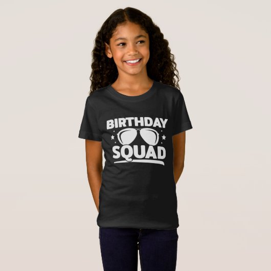 T-Shirt Équipe d'anniversaire du cool Fun Matching Group (Devant entier)