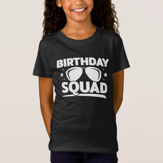 T-Shirt Équipe d'anniversaire du cool Fun Matching Group (Devant)