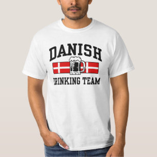 T-shirt Équipe danoise de boisson
