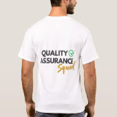 T-shirt Équipe d'assurance de la qualité - Équipe d'assura (Dos)