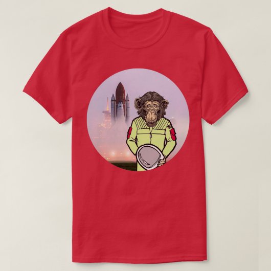 T-shirt Équipe d'astronautes singes (Design devant)
