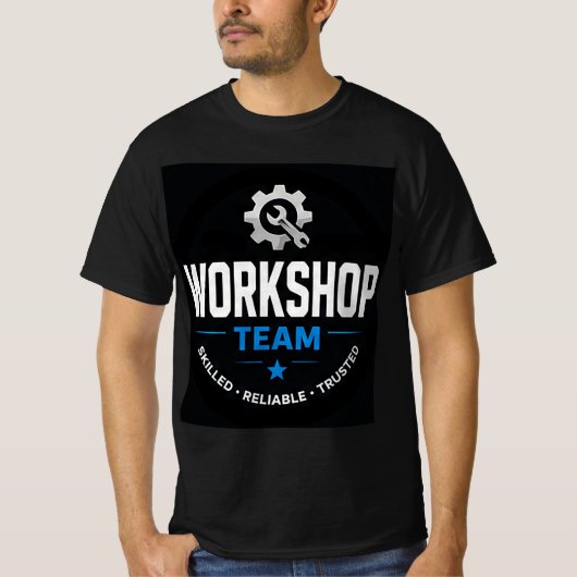 T-shirt ⚙️ Équipe d'atelier Garage Moderne ⚙️ (Devant)