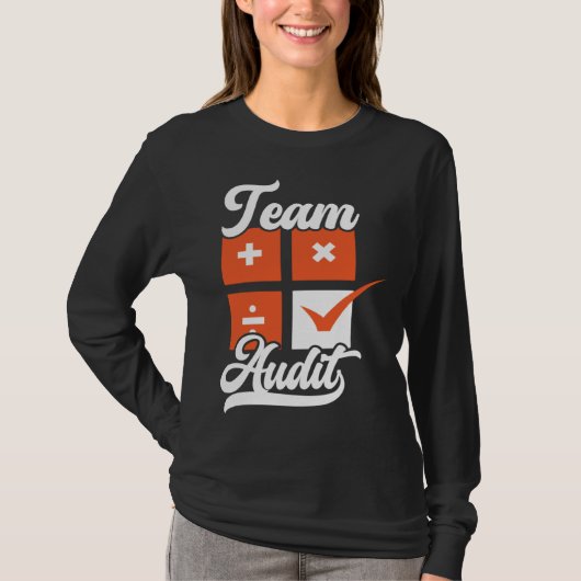 T-shirt Équipe d'audit comptabilité saison fiscale comptab (Devant)