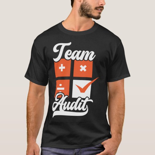 T-shirt Équipe d'audit comptabilité saison fiscale comptab (Devant)