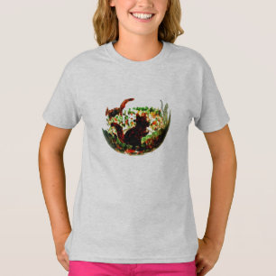 T-shirt Equipe d'automne Art animal