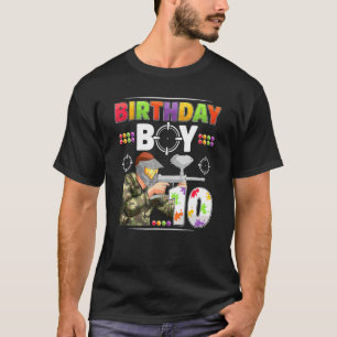 T-shirt Équipe de 10 ans de Paintball Boy Player 10e anniv