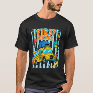 T-shirt Équipe de 1re année Bus scolaire Rentrée des class