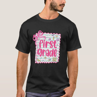 T-shirt Équipe de 1re année Premier jour d'école Thé de pr