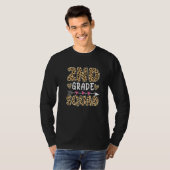 T-shirt Équipe de 2e année Léopard Mignon Professeur Étudi (Devant entier)