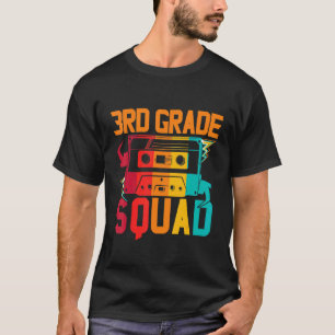 T-shirt Équipe de 3e année Boombox vintage 80s Professeur