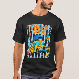 T-shirt Équipe de 3e année Bus scolaire Rentrée des classe