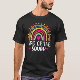 T-shirt Équipe de 3e année Enseignant Élève Arc-en-ciel 10