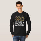 T-shirt Équipe de 3e année Impression léopard Enseignant d (Devant entier)