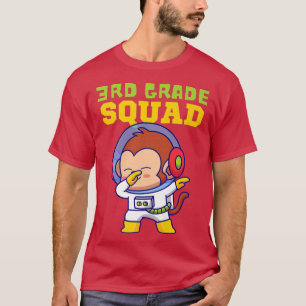 T-shirt Équipe de 3e année, Retourner à l'école, astronaut