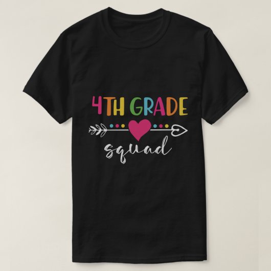 T-shirt équipe de 4e année (Design devant)