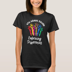 T-shirt Équipe de 4e année embrassant les différences Auti