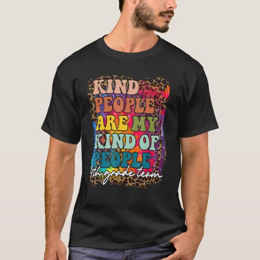 T-shirt Équipe de 4e année Leopard Les gens sont mon genre (Devant)
