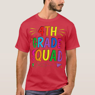 T-shirt Équipe de 4e année Quatrième retour à l'école