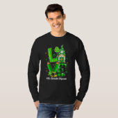T-shirt Équipe de 4e année Rainbow Gnome Happy St patrick (Devant entier)