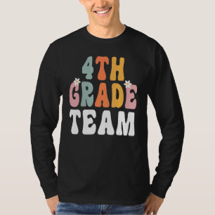 T-shirt Équipe de 4e année Retro Enseignant Super Joyeux 1