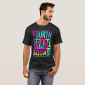 T-shirt Équipe de 4e année Tie Dye 4e Équipe Élèves Enseig (Devant entier)