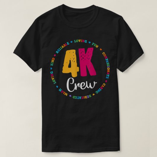 T-shirt Équipe de 4K Équipe Enseignant Jardin d'école mate (Design devant)