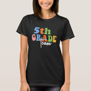 T-shirt Équipe de 5e année Retro Femmes Super Joyeuses Pre
