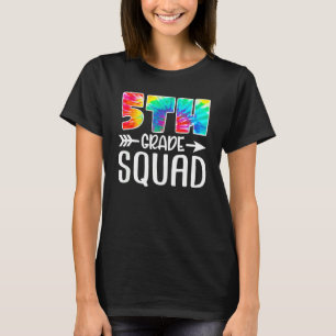 T-shirt Équipe de 5e année Tie Dye rentrée des classes Pro