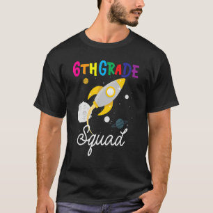 T-shirt Équipe de 6e année 6e année Rocket Retour à Sc