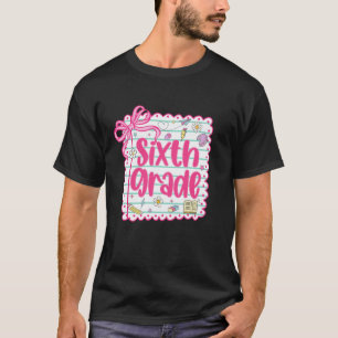 T-shirt Équipe de 6e premier jour d'école Thé 6e