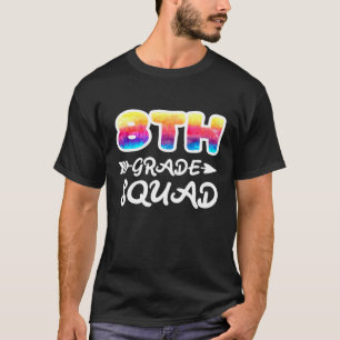 T-shirt Équipe de 8e année I Enseignant de l'école I Tie D