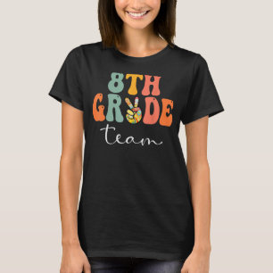 T-shirt Équipe de 8e année Retro Femmes Super Joyeuses Pre