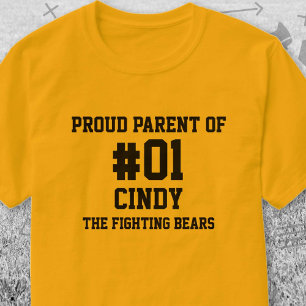 T-shirt Équipe de baseball Black Gold