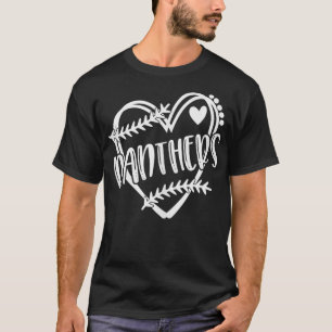 T-shirt Équipe de baseball de softball de panthère école d