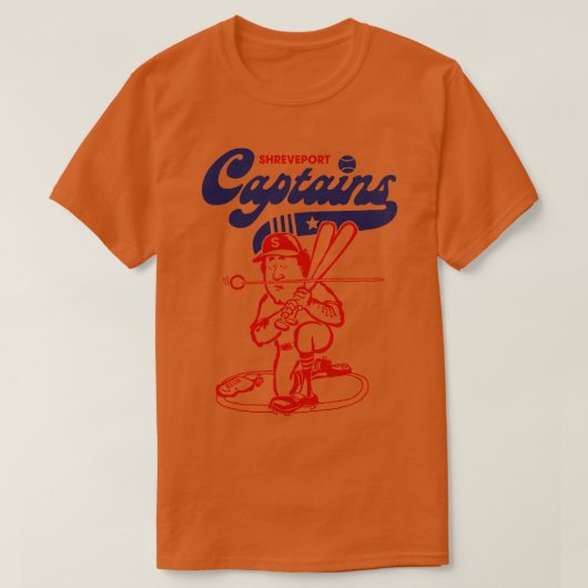 T-shirt Équipe de baseball des capitaines de Shreveport dé (Design devant)