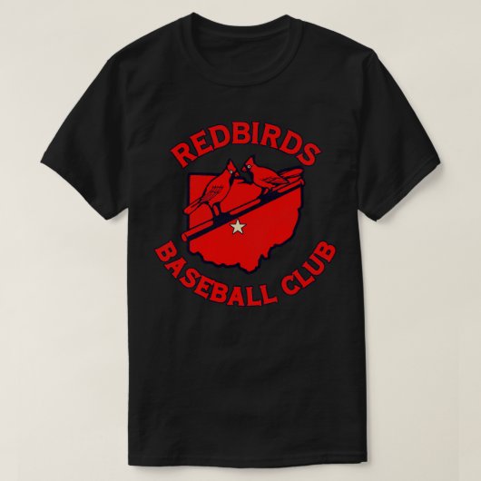 T-shirt Équipe de baseball des Redbirds de Columbus (Design devant)